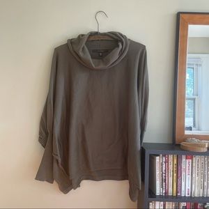 Army Green Cowl Neck Sweater